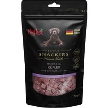 Reflex Snackies Natural Manda Etli Küp Tahılsız Köpek Ödül Maması 170 gr