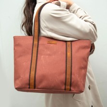 Design 05 Kanvas Kumaş - Deri Kadın Haki Omuz Çanta