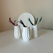 Üçlü Minimal Dekoratif Vazo Seti