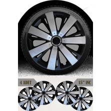 Peugeot 206 207 208 15'' Inç Jant Kapağı 4 Adet Çift Renk 303