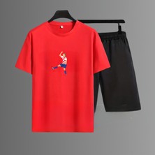 Antoine Griezmann Forma Sırt Futbol Baskılı Unisex Kısa Kollu Tişört T-Shirt Şort Takımı