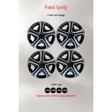 Seat Leon Ibiza Exeo Toledo 16'' Inç Jant Kapağı 4 Adet Çift Renk 313