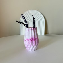 Üçlü Minimal Dekoratif Pembe Vazo Seti