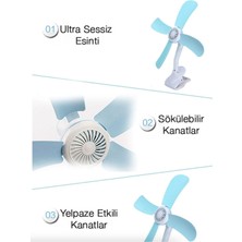 Ally Klipsli Masaüstü Mini Vantilatör Fan