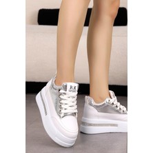 Frm 018 Yüksek Tabanlı Taş Detaylı Spor Ayakkabı