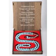 Kutulu 99 Lu Tesbih Turkuaz Taşı