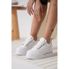 LUNORA Limited Series Beyaz Gizli Topuk Kadın Sneaker