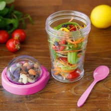 Buffer® Taken Go Kapaklı Kaşıklı Pratik Taşınabilir Meyveli Yoğurt Kabı