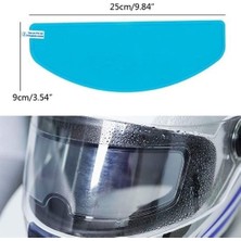 Buffer® Buğu Önleyici Motosiklet Kaskı Vizörü Su Geçirmez Dayanıklı Çizik Koruma Lens Filmi