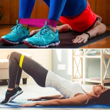 Buffer®  5li Egzersiz Direnç Bant Seti Pilates Crossfit Ekipmanları