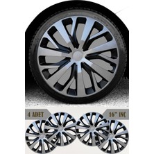 Renault Kajar Koleos 16'' Inç Jant Kapağı 4 Adet Çift Renk 309