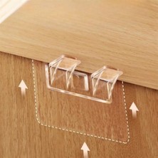 Buffer® Dolap Içi Raflar Için 4'lü Plastik Güçlü Yapışkanlı Raf Destek Aparatı