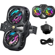K11 Ultra Güçlü  Aluminyum Telefon Soğutucu Radyatör Kablolu Rgb Fan 3 Modlu Göstergeli