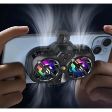 K11 Ultra Güçlü  Aluminyum Telefon Soğutucu Radyatör Kablolu Rgb Fan 3 Modlu Göstergeli