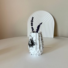 Üçlü Mini Dekoratif Desenli Vazo Seti