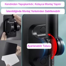 Romena Jet Özellikli Duş Seti | Hortum+Yapışkanlı Askı Aparatı + El Duşu | R1002-S