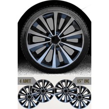 Skoda Fabia Roomster Oktavia 15'' Inç Jant Kapağı 4 Adet Çift Renk 302