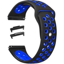 Teleplus Huawei Watch Fit 4 Pro Kordon Delikli Çift Renk Silikon Mavi