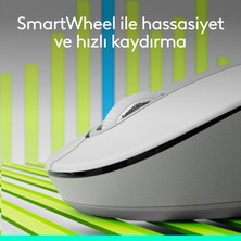 Logitech Signature M650 Büyük Boy Sol El Için Sessiz Kablosuz Mouse - Beyaz