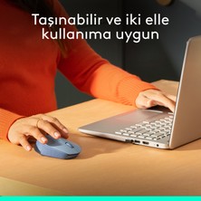 Logitech M171 USB Alıcılı Kablosuz Kompakt Mouse - Açık Mavi