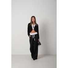 Biyeli Crop Triko Hırka