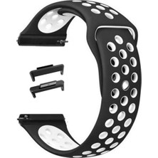 Teleplus Huawei Watch Fit 4 Kordon Delikli Çift Renk Silikon Gri