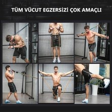 Buffer® 11 Parça Lateks Egzersiz Bandı Çekme Halatı Egzersiz Seti
