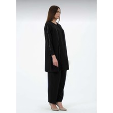 Ceysu Kadın Büyük Beden Petek Kumaş Pantolonlu Tunik Ikili Anne Abiye  Takım