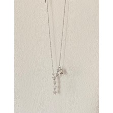 Kayan Yıldız Z Harfli Çelik Kolye