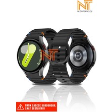 Samsung Galaxy Watch Fe / 4 / 5 / 5 Pro / 6 / 7 40 42 44 46MM Uyumlu Wave Silikon Kordon