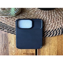 IPHONE 14 Pro Karbon Desenli Siyah Silikon Kılıf