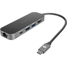 S-Link SWV-USBC031 HDMI 4K Metal Type-C To 3*usb3.0 6 In 1, 1xpd Şarj, 1xusb-C Adaptör