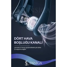 ENSİGA Yeni Nesil 3 Kademe Hızlı Hava Soğutma Serinletme Fan Portatif Boyun Fanı