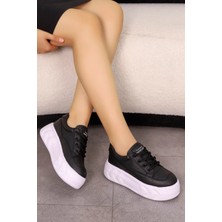 Dm 6601 Yüksek Tabanlı Bağcıklı Spor Ayakkabı