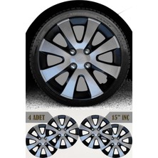 Dacia Doker Lodgy Logan Sandero 15'' Inç Jant Kapağı 4 Adet Çift Renk 301