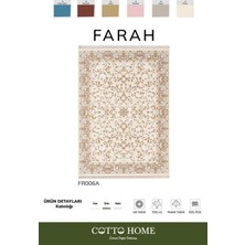 Farah FR006A Renkli Halı Klasik Desen Özel Ipli Pamuk Taban Tozu Az Salon Halısı Yatak Odası Koridor