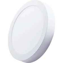 Cata CT-5271 25W Panel LED Armatür Beyaz Yuvarlak Sıva Üstü Metal Kasa Beyaz Işık 6400K