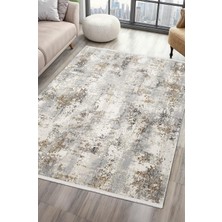 Sılva SL106A Bej Halı Modern Desen Antialerjik Pamuk Taban Salon Halısı Yatak Odası Mutfak Koridor