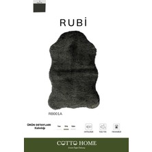 Rubı RB001A Antrasit Post Halı Antialerjik Yıkanabilir Salon Halısı Yatak Odası Koridor