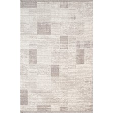 Armony AR016G Grı Halı Modern Desenli Akrilik Pamuk Taban Tozu Az Salon Halısı Yatak Odası Koridor