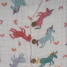 Beberotti Müslin Yelek %100 Pamuk - Unicorn