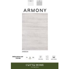 Armony AR003A Gri Halı Modern Desenli Akrilik Pamuk Taban Tozu Az Salon Halısı Yatak odası koridor
