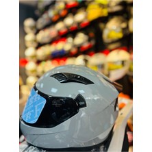 Fazer Siyah Vizör Solid Shiny Nardo Full Face Güneş Vizörlü Motosiklet Kaskı