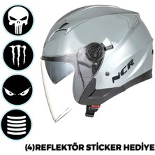 Jet Çenesiz Açık Nardo Kask (Ece Belgeli)