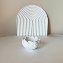 Dekoratif 3'lü Set, Lotus Mumluk, Vazo, Sunum Tabağı