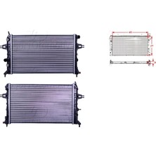 Su Radyatörü Mekanik At - 1300196 Autolux - Opel Astra G Zafira 1.4 1.6 98 ve Sonrası Uyumlu