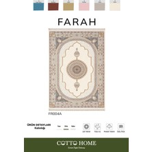 Farah FR004A Renkli Halı Klasik Desen Özel Ipli Pamuk Taban Tozu Az Salon Halısı Yatak Odası Koridor