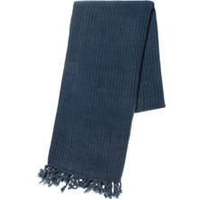 Lalay Ray Taş Yıkama Peştemal Lacivert