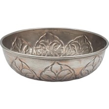 Lalay Kakma Işlemeli Banyo Tası Bakır