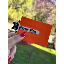 Isme Özel Siyah Minik Kedi Kitap Ayracı